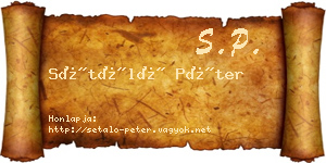 Sétáló Péter névjegykártya
